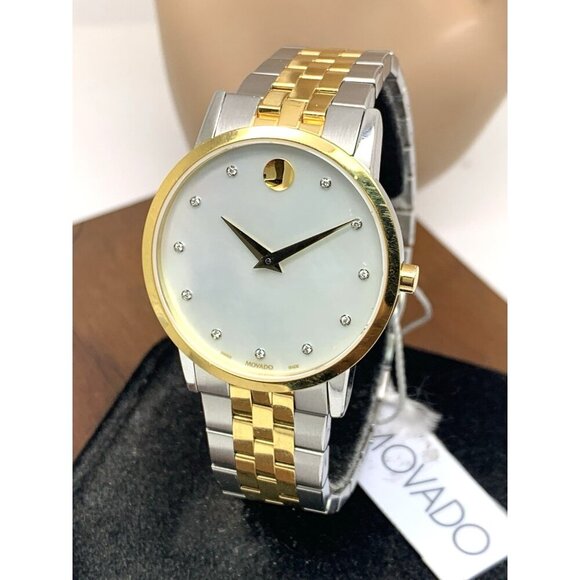 Movado Women\'s Watch 0607630 Mother of Pearl Diamond Swiss Quartz Two Tone Steel main image 7